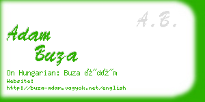 adam buza business card